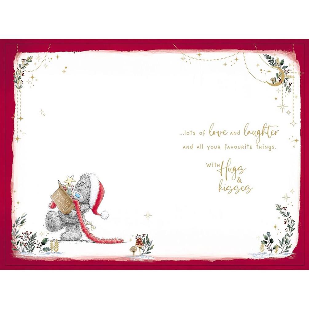 Brilliant Grandson Verse Me to You Bear Christmas Card Extra Image 1